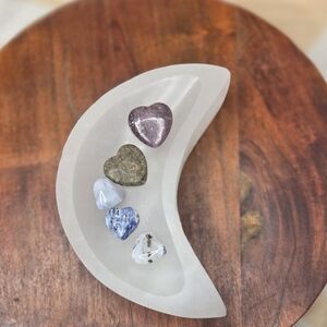 Selenite Moon Bowl
